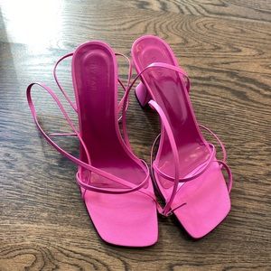 By Far strap heel sandals